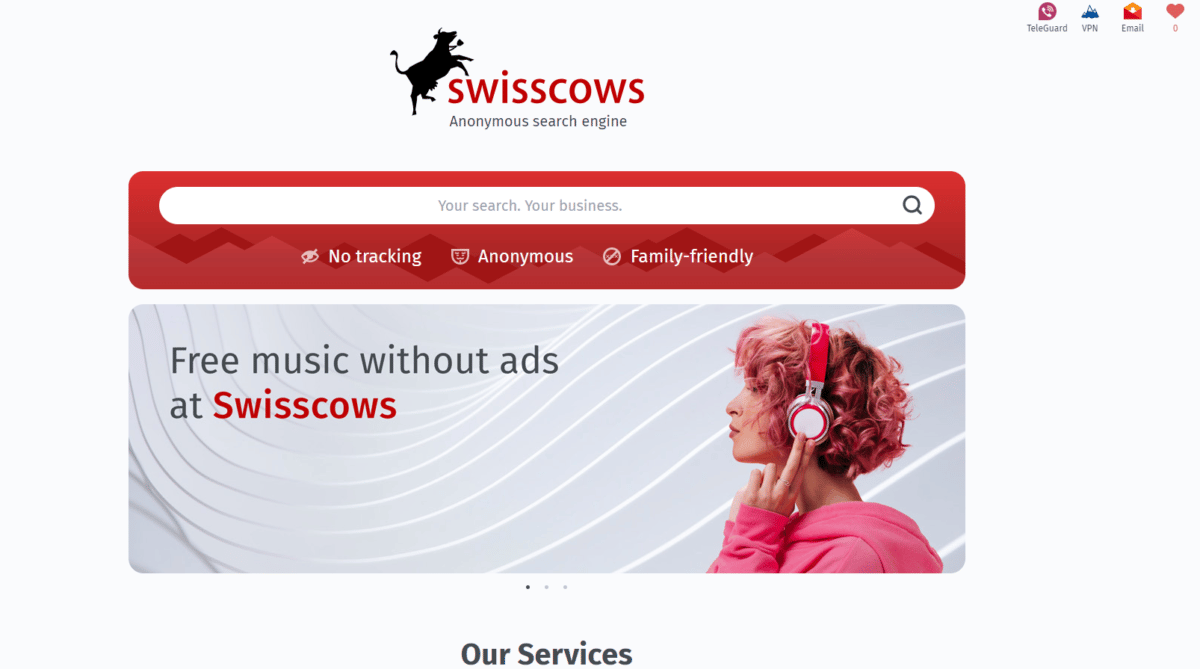 SwissCows - Autres moteurs de recherche que Google